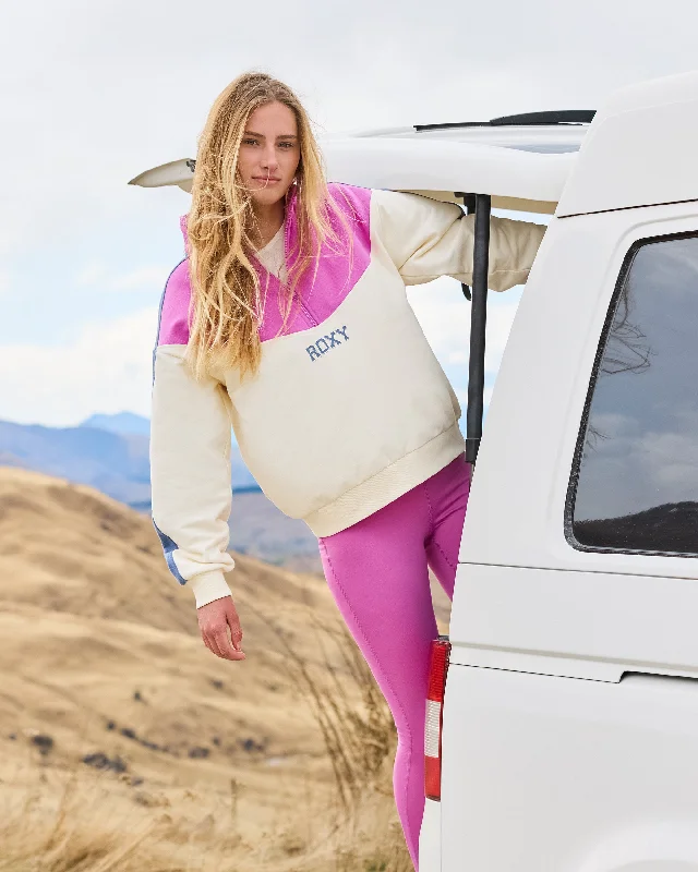 Essential Energy Half-Zip Sweatshirt - Rosebud Hoodie with Magnetic Closure Innovative Modern Essential Energy Half-Zip Sweatshirt - Rosebud Hoodie with Magnetic Closure Innovative Modern