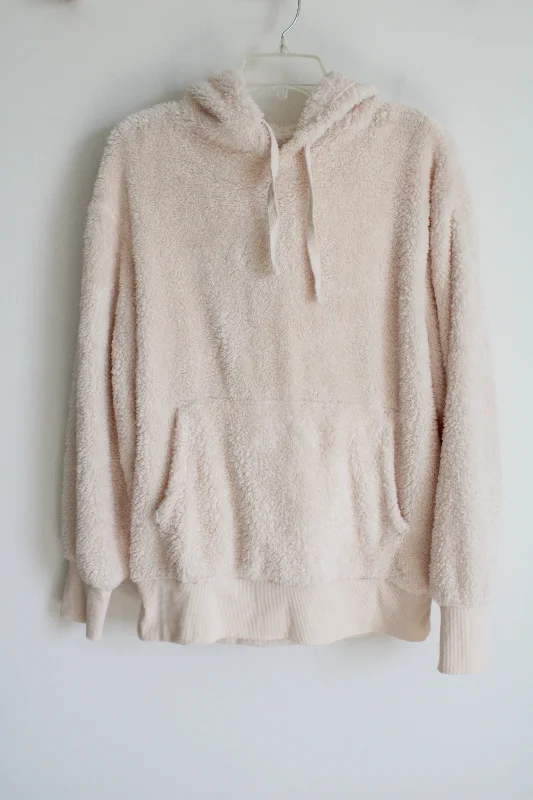 SO Cream Sherpa Hoodie | M Hoodie with Pocket Utility Practical