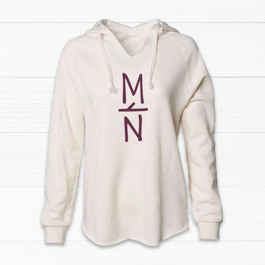 Branch Out Women's V-Neck Hoodie Hoodie with Velcro Closure Adjustable Secure
