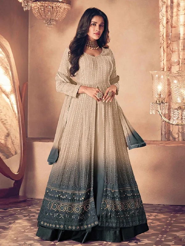 Real Georgette - Anarkali Dress Tunics Cozy soft