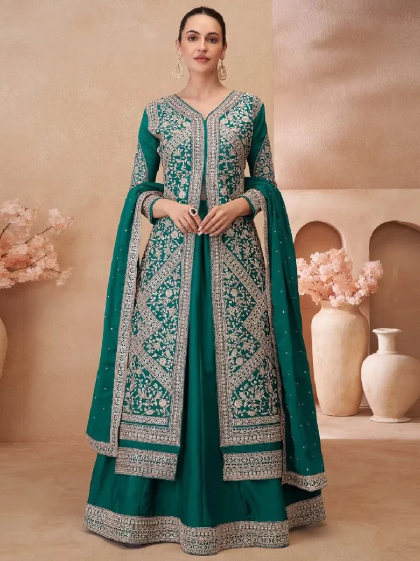 Chinon Silk - Anarkali Dress Tunics Fashionable trendy