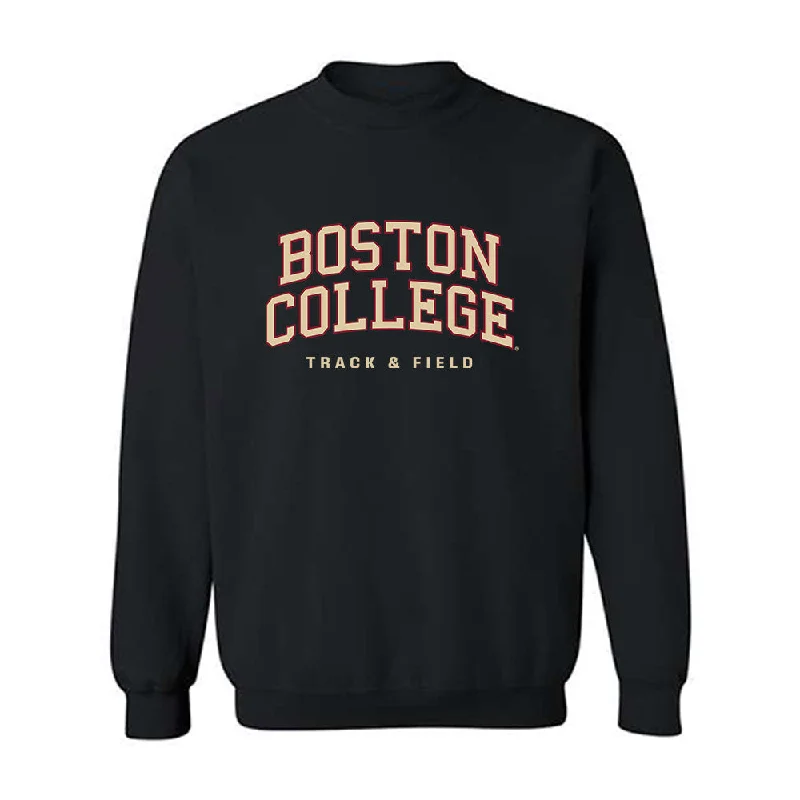 Boston College - NCAA Women's Track & Field : Avana Zenner - Classic Shersey Crewneck Sweatshirt Hoodie with Slit Hem Functional Movement Boston College - NCAA Women's Track & Field : Avana Zenner - Classic Shersey Crewneck Sweatshirt Hoodie with Slit Hem Functional Movement
