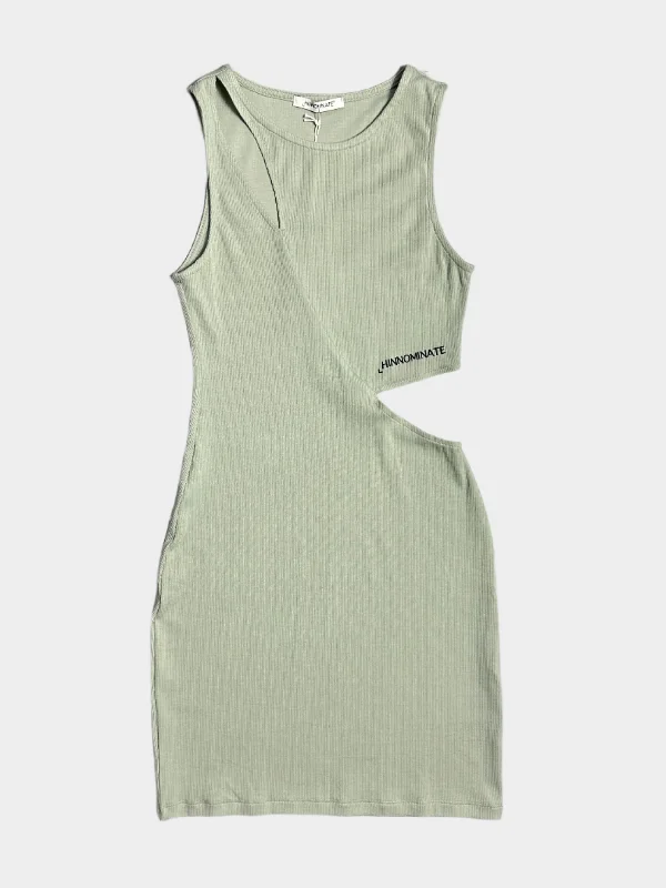 Mini Cut-Out Dress Tunics Fleece cozy