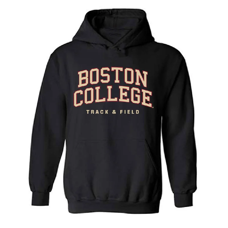 Boston College - NCAA Women's Track & Field : Avana Zenner - Classic Shersey Hooded Sweatshirt Hoodie with Side Slits Relaxed Casual Boston College - NCAA Women's Track & Field : Avana Zenner - Classic Shersey Hooded Sweatshirt Hoodie with Side Slits Relaxed Casual