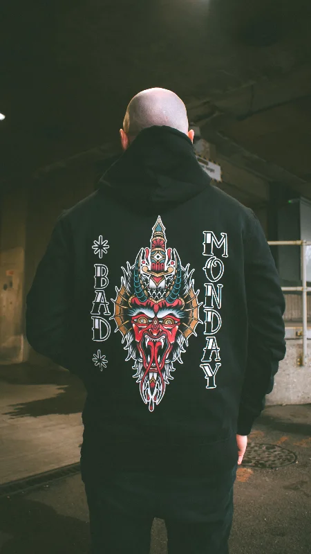 Merlins Devil Hoodie Hoodie with Full-Zip Functional Layering