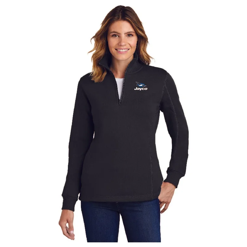 Sport-Tek® Ladies 1/4-Zip Sweatshirt - LST253 Hoodie with Elastic Waist Stretchable Comfortable Sport-Tek® Ladies 1/4-Zip Sweatshirt - LST253 Hoodie with Elastic Waist Stretchable Comfortable