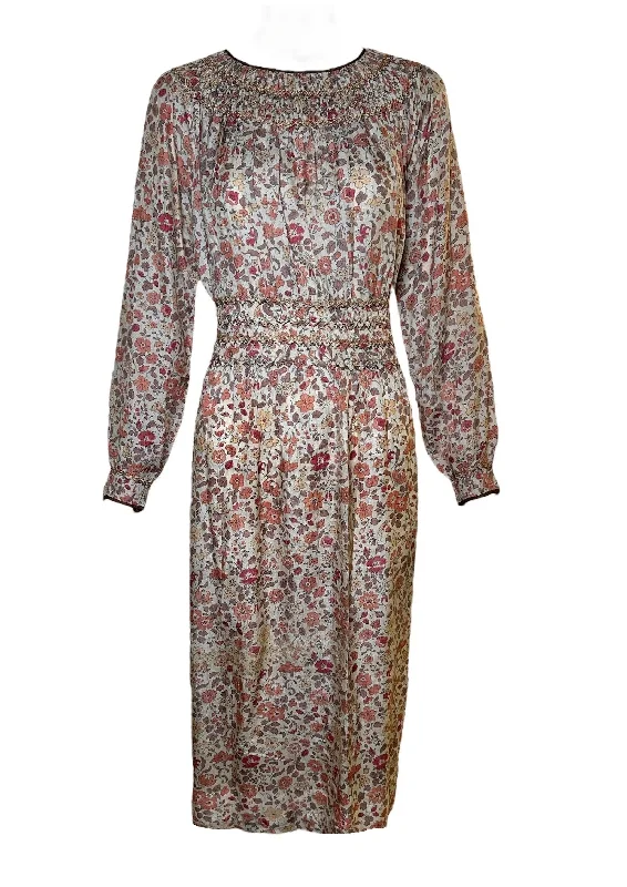 Liberty & Co of London 1930's Block Print Floral Dress Tunics Stylish elegant