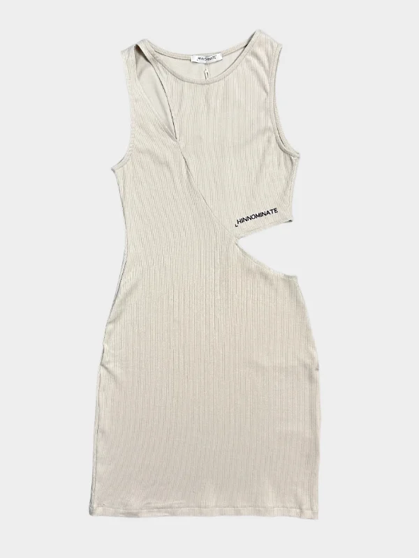Mini Cut-Out Dress Tunics Formal black