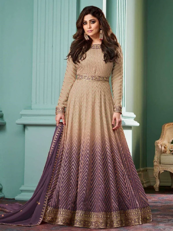 Real Georgette - Anarkali Dress Tunics Wedding white