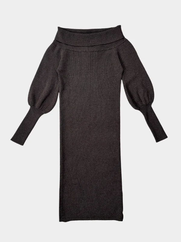 Ribbed Dress Tunics Sophisticated sleek