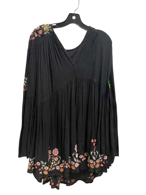 Dress Casual Short By Free People In Black, Size: S Tunics Stylish elegant