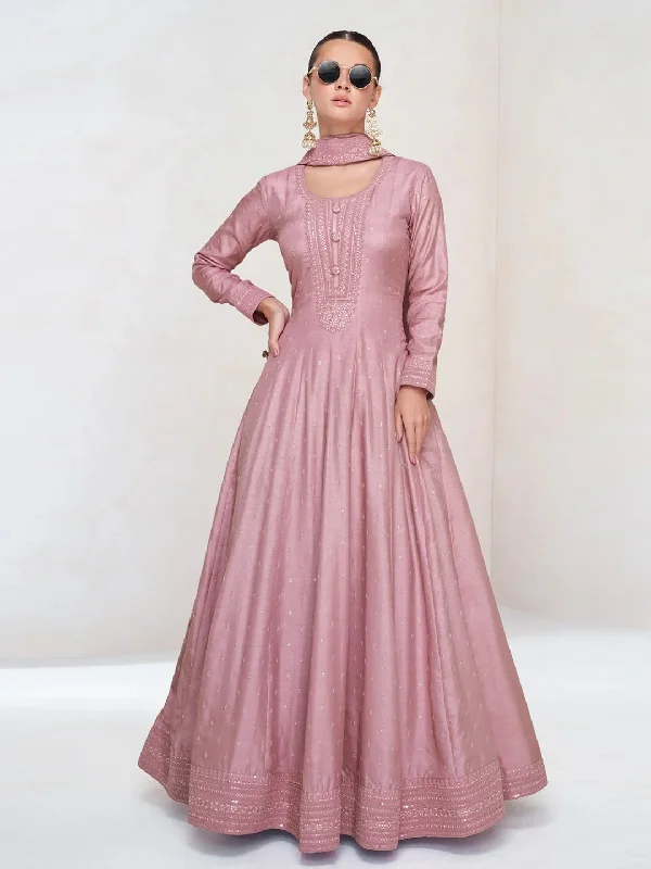 Art Silk Sequins - Anarkali Dress Tunics Plaid country
