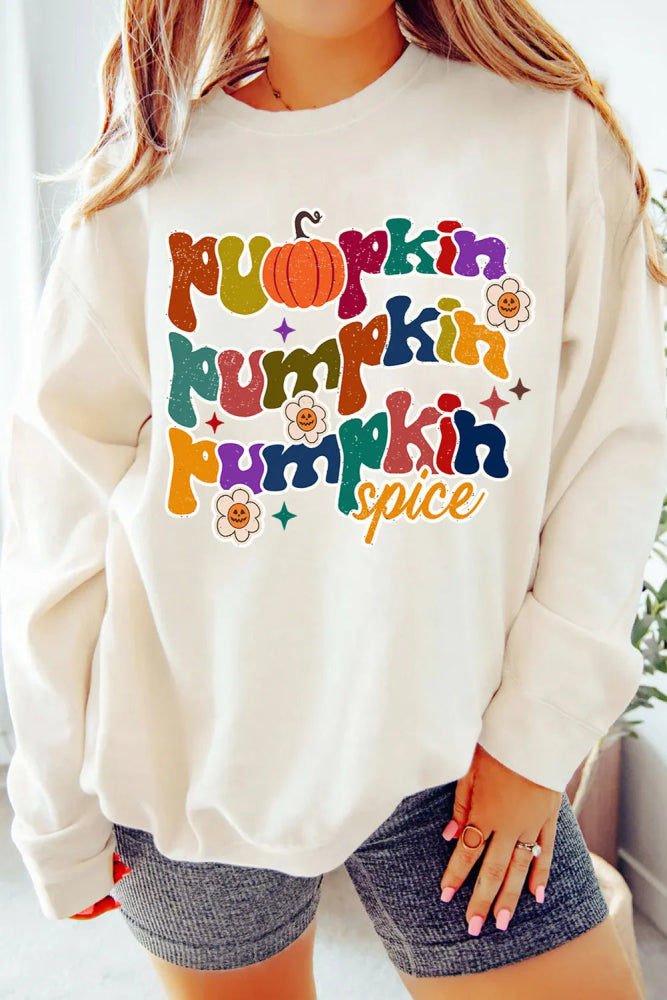Letter Graphic Long Sleeve Pumpkin Spice Sweatshirt Hoodie with Pocket Utility Practical Letter Graphic Long Sleeve Pumpkin Spice Sweatshirt Hoodie with Pocket Utility Practical