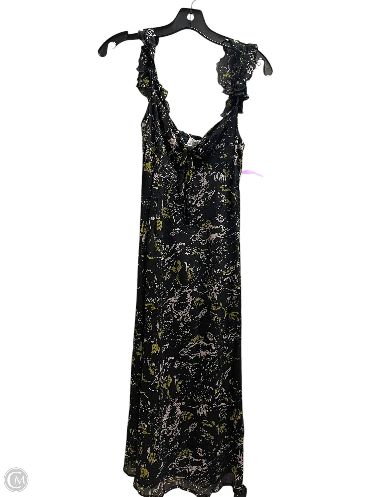Dress Casual Midi By Sage In Black, Size: Xs sweetheart Neckline Romantic