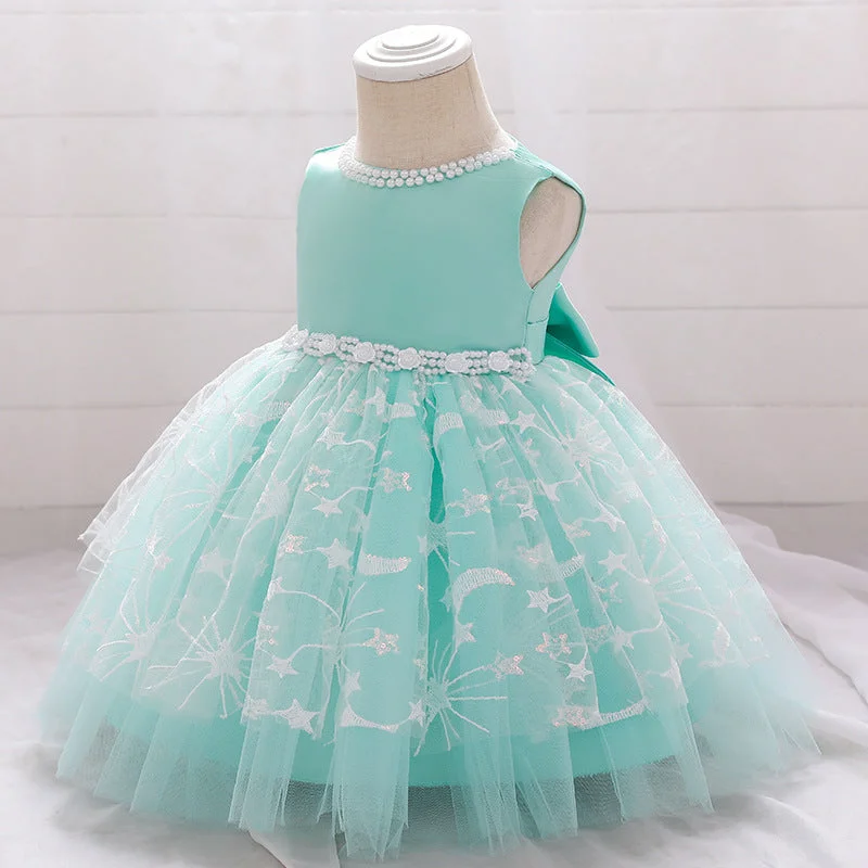 Little Girl Dress Toddler Prom Beaded Round Neck Sleeveless Puffy Princess Dress Tunics Chinos classic Little Girl Dress Toddler Prom Beaded Round Neck Sleeveless Puffy Princess Dress Tunics Chinos classic