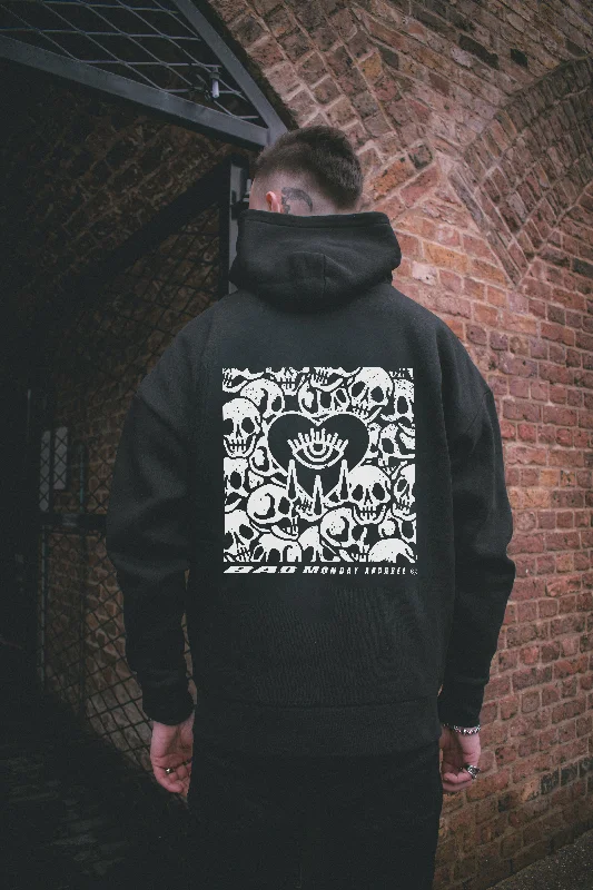 Oversized Crowd Hoodie Hoodie with Zipper Versatile Modern