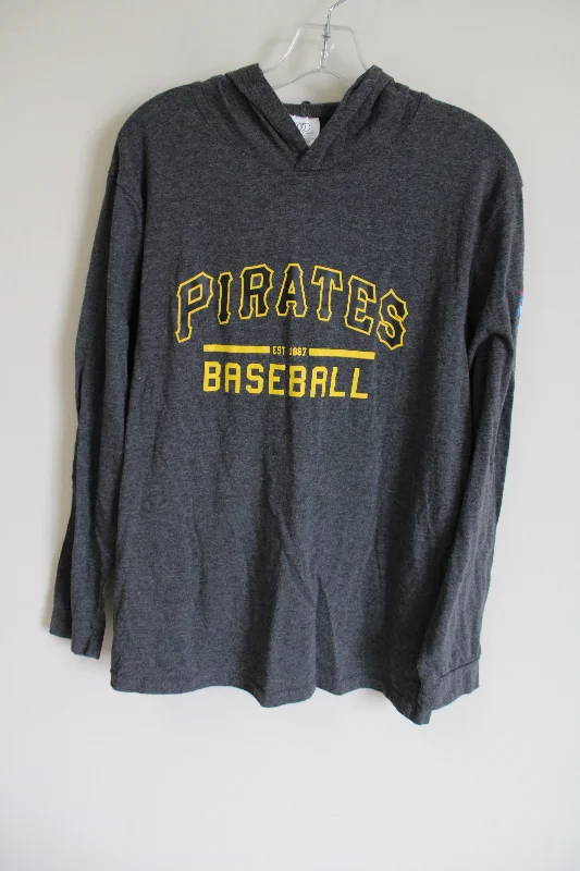 Pittsburgh Pirates Gray Hoodie | XL Hooded Sweatshirt Casual Wear Street Style