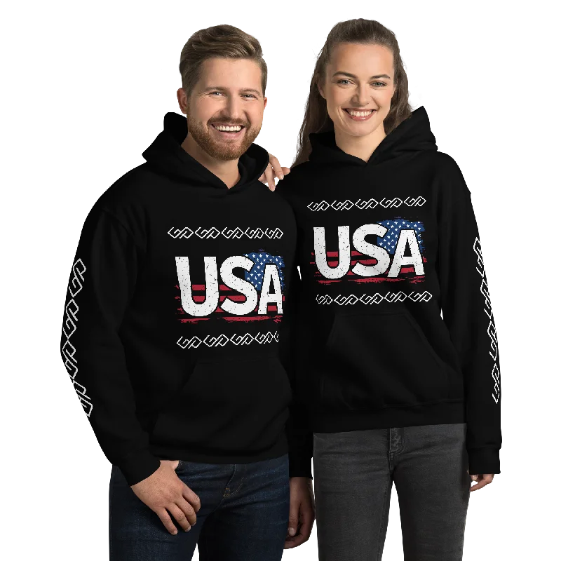 GYMPOLO Unisex CozyUSA Hoodie Hoodie with Toggle Buttons Decorative Unique