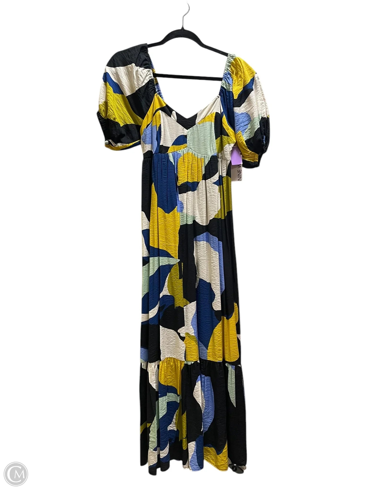 Dress Casual Maxi By Nine West In Multi-colored, Size: Xs Boatneck Modish Everyday