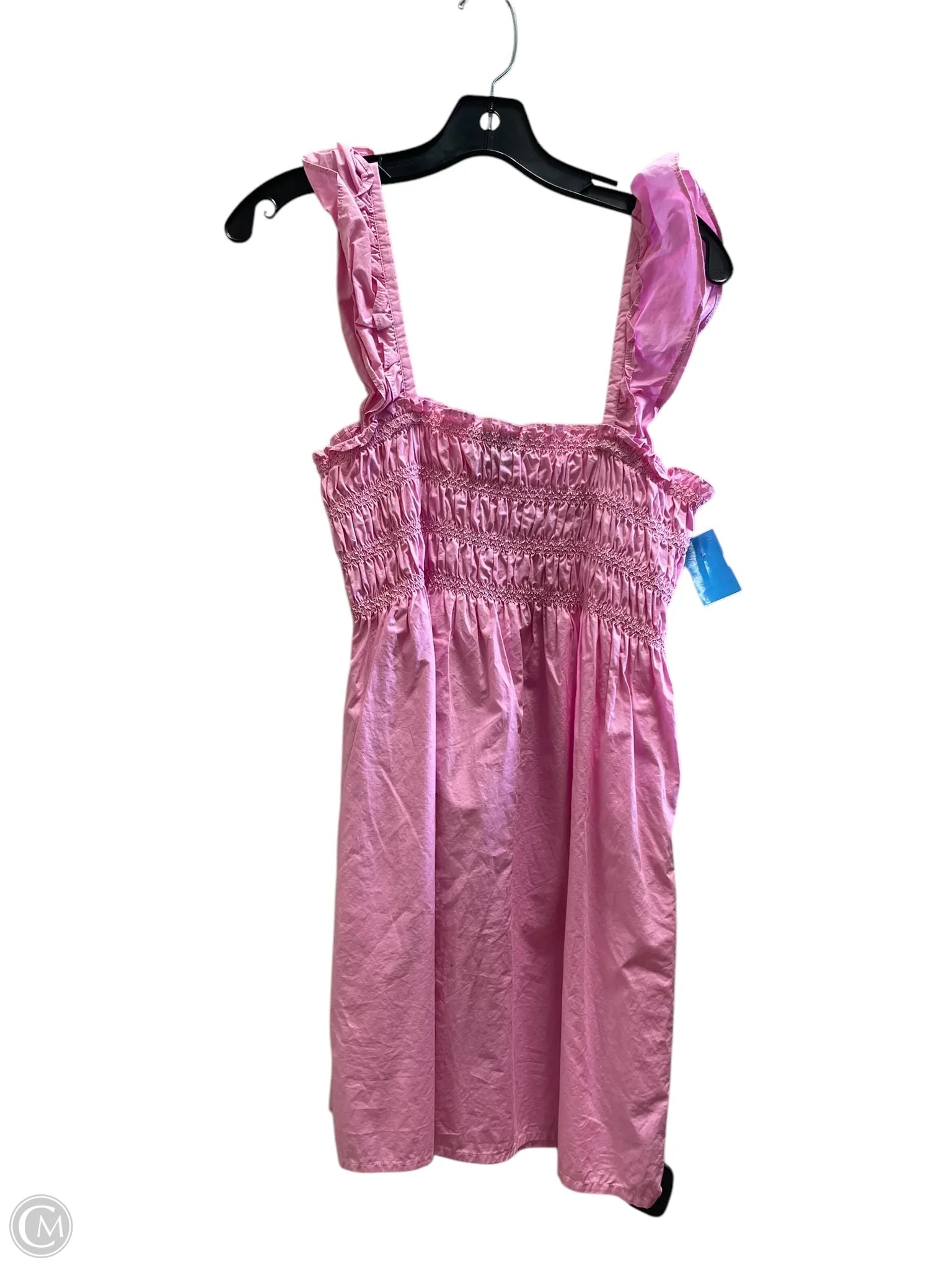 Dress Casual Short By French Connection In Pink, Size: M empire Waist empire
