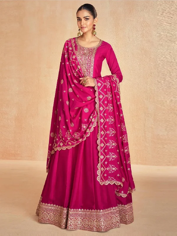 Art Silk Sequins - Anarkali Dress Tunics Chic elegant