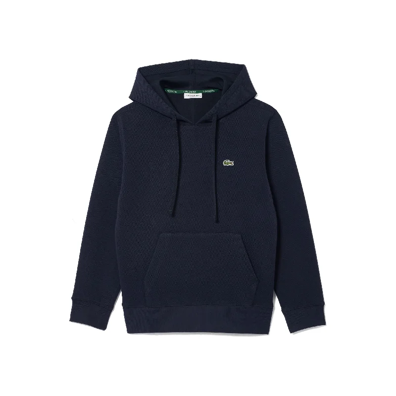 Lacoste Womens SF8346 Hoodie Hoodie with Hem Raw Edge Edgy Unfinished