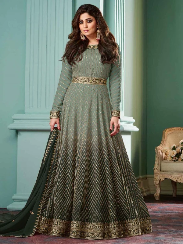 Real Georgette - Anarkali Dress Tunics Stylish elegant