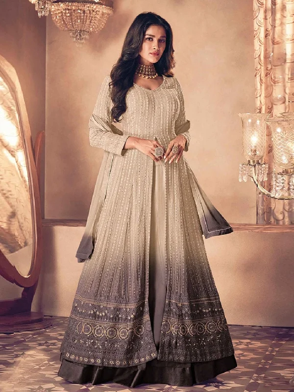 Real Georgette - Anarkali Dress Maxi Flowy Bohemian