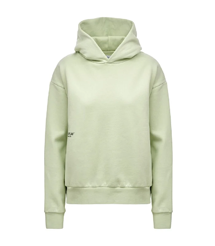 Replay W3637 Hooded Sweatshirt Hoodie with Button Classic Timeless