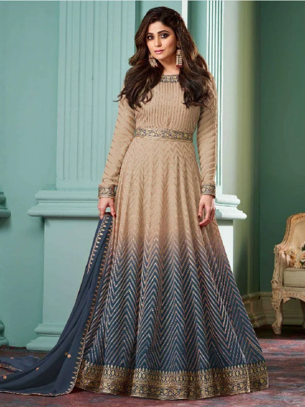 Real Georgette - Anarkali Dress Tunics Running lightweight