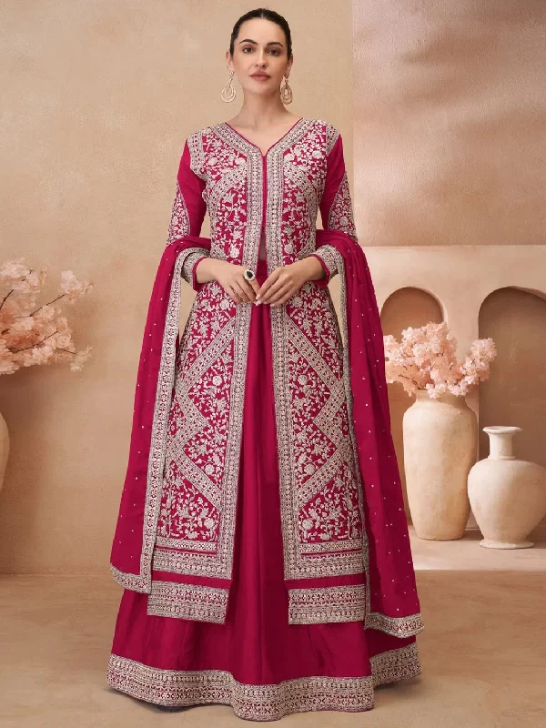 Chinon Silk - Anarkali Dress Tunics Sophisticated sleek