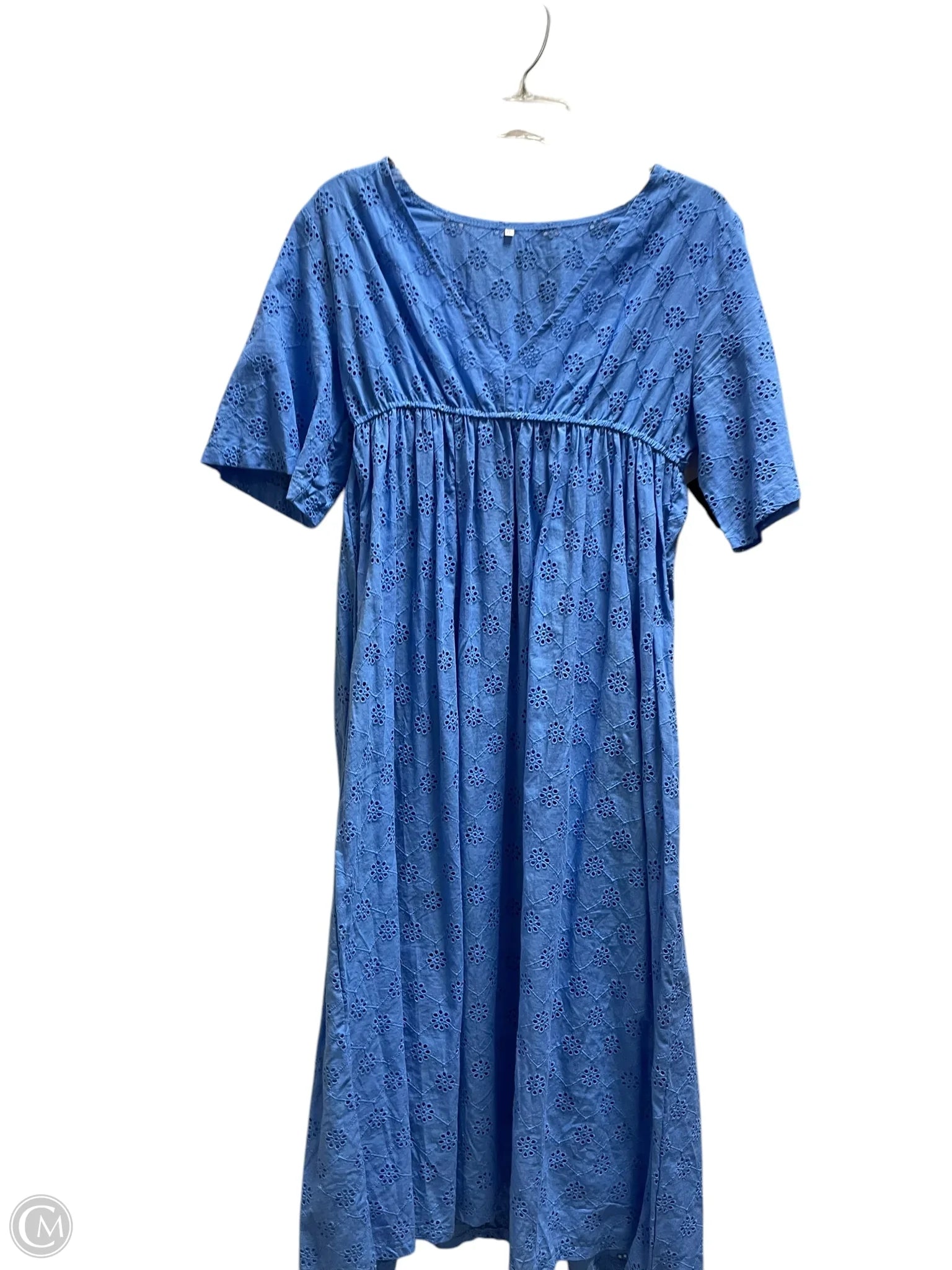 Dress Casual Midi By Clothes Mentor In Blue, Size: Xl Tunics Bridal satin