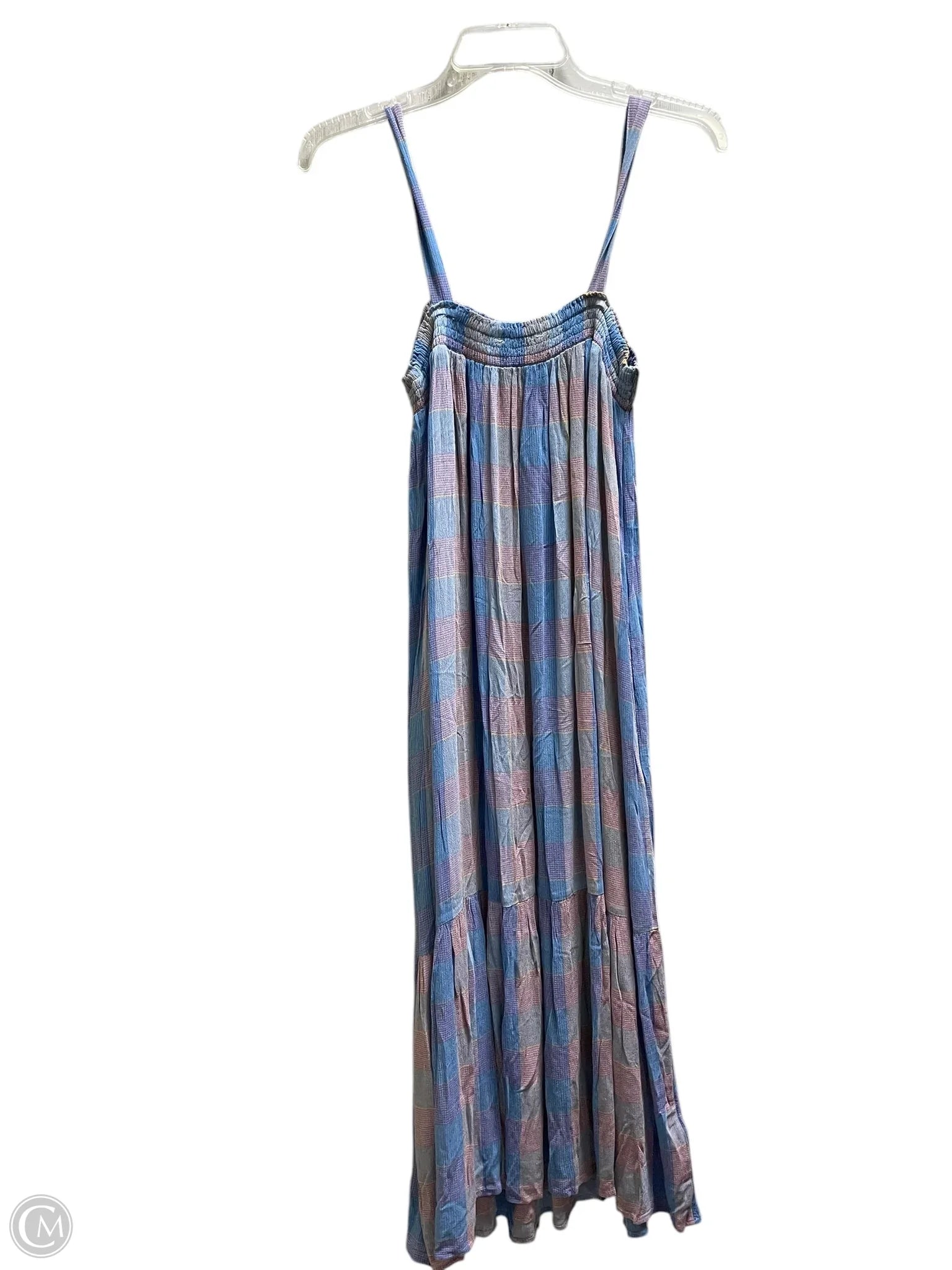 Dress Casual Maxi By Loft In Plaid Pattern, Size: S Tunics Chic fashionable