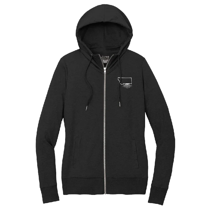 MT Roots Women's Featherweight Full-Zip Hoodie Hoodie with Thumb Holes Functional Cozy MT Roots Women's Featherweight Full-Zip Hoodie Hoodie with Thumb Holes Functional Cozy