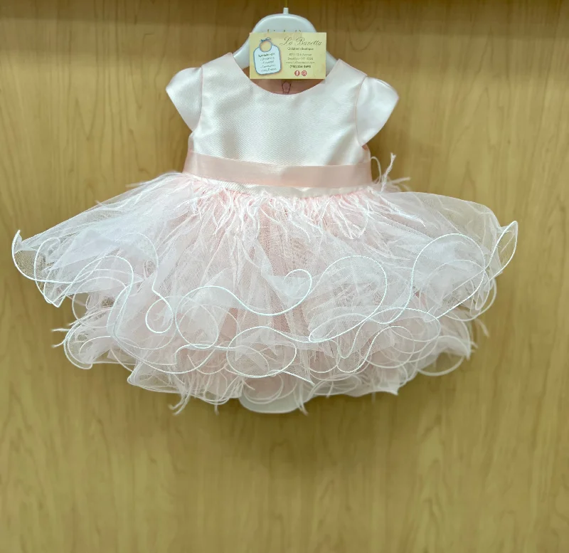 Bimabalo  Blush/Pink 1st Birthday Party Dress 7419 Tunics Fall fleece