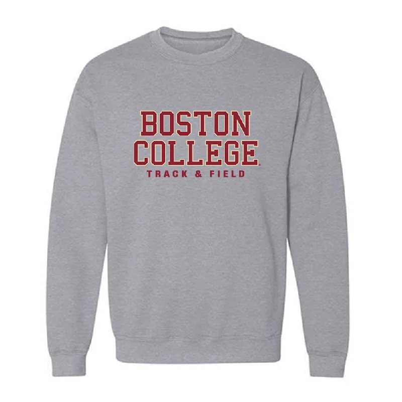 Boston College - NCAA Women's Track & Field : Avana Zenner - Classic Shersey Crewneck Sweatshirt Hoodie with Back Slit Movement Comfort Boston College - NCAA Women's Track & Field : Avana Zenner - Classic Shersey Crewneck Sweatshirt Hoodie with Back Slit Movement Comfort