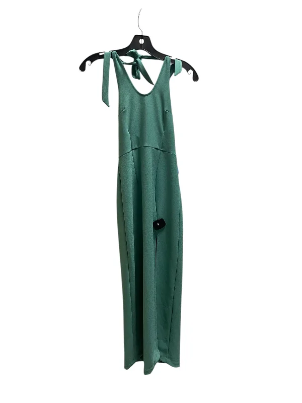 Dress Casual Maxi By Abercrombie And Fitch In Green, Size: Xs Boat Neckline Classic