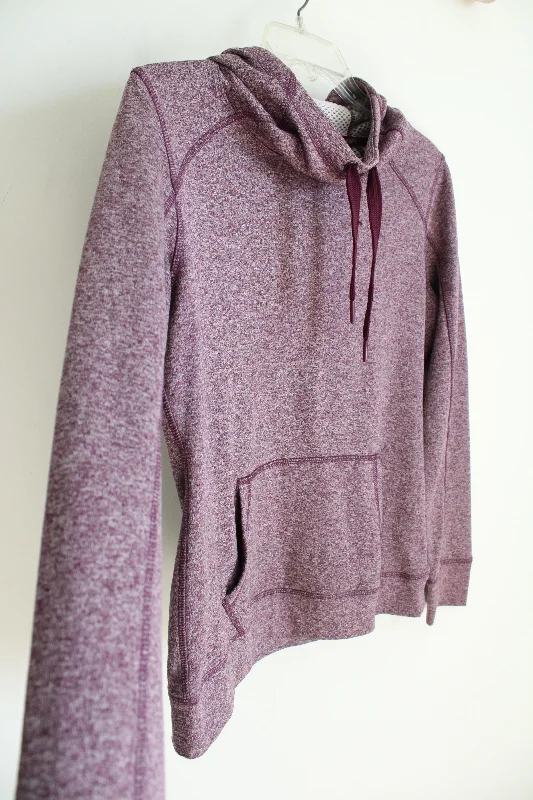 Avia Purple Hoodie | M Hoodie with Fur Luxurious Winter