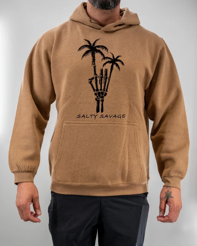 Salty Savage Unisex "Rock On" Hoodie Hoodie with Zipper Placket Modern Functional