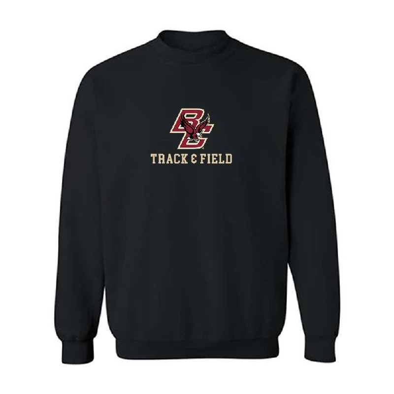 Boston College - NCAA Women's Track & Field : Avana Zenner - Classic Shersey Crewneck Sweatshirt Hoodie with High-Low Hem Asymmetrical Trendy Boston College - NCAA Women's Track & Field : Avana Zenner - Classic Shersey Crewneck Sweatshirt Hoodie with High-Low Hem Asymmetrical Trendy