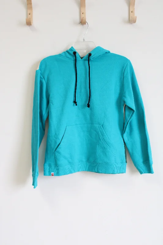 NEW Lego Blue Multi-Colored Hoodie | S Hoodie with Hem Patch Decorative Personalized NEW Lego Blue Multi-Colored Hoodie | S Hoodie with Hem Patch Decorative Personalized
