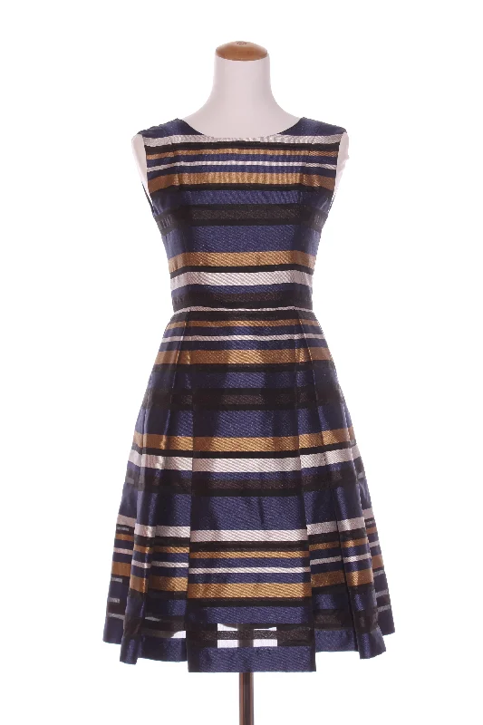 ALANNAH HILL - Navy + gold stripe dress! 8 Tunics Occasion special