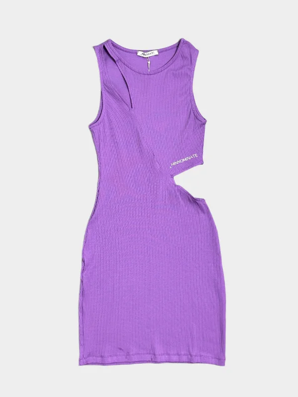 Mini Cut-Out Dress Tunics Long Elegant
