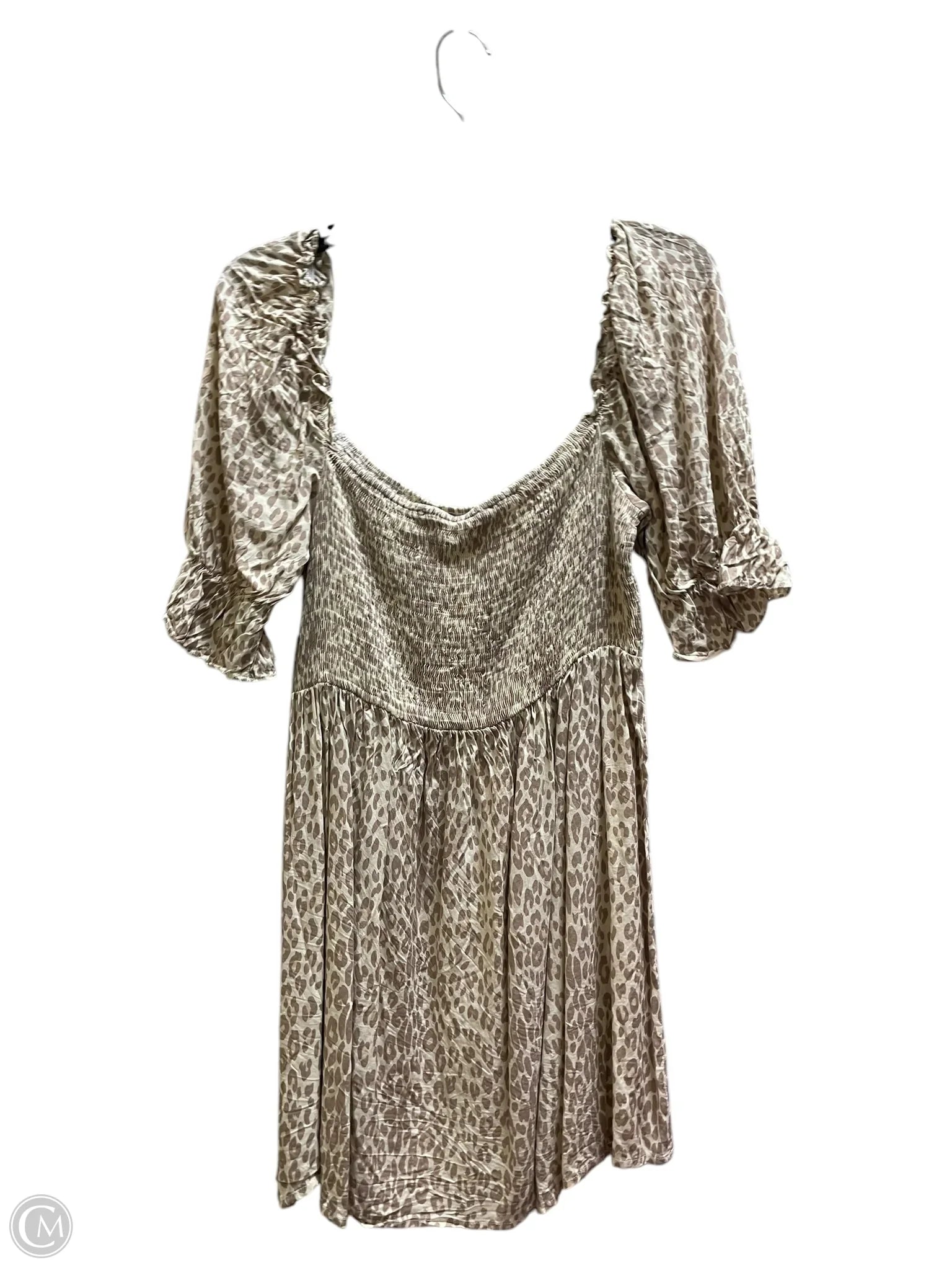 Dress Casual Short By Clothes Mentor In Brown, Size: L Tunics Silk luxurious