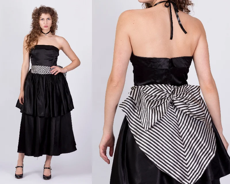 Vintage Gunne Sax Strapless Striped Satin Party Dress - Medium Tunics Versatile stylish Vintage Gunne Sax Strapless Striped Satin Party Dress - Medium Tunics Versatile stylish
