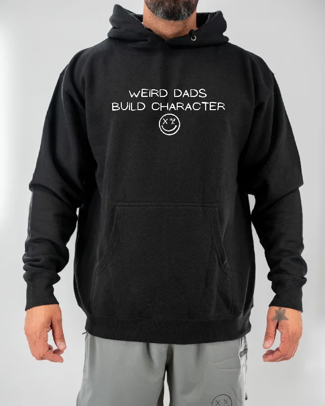 Salty Savage Unisex “Weird Dads Build Character” Hoodie Hoodie with V-Neck Classic Versatile