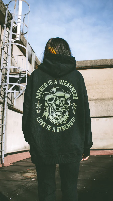 Heavy Weight Love Is A Strength Hoodie Cotton Hoodie Fleece Lining Warmth