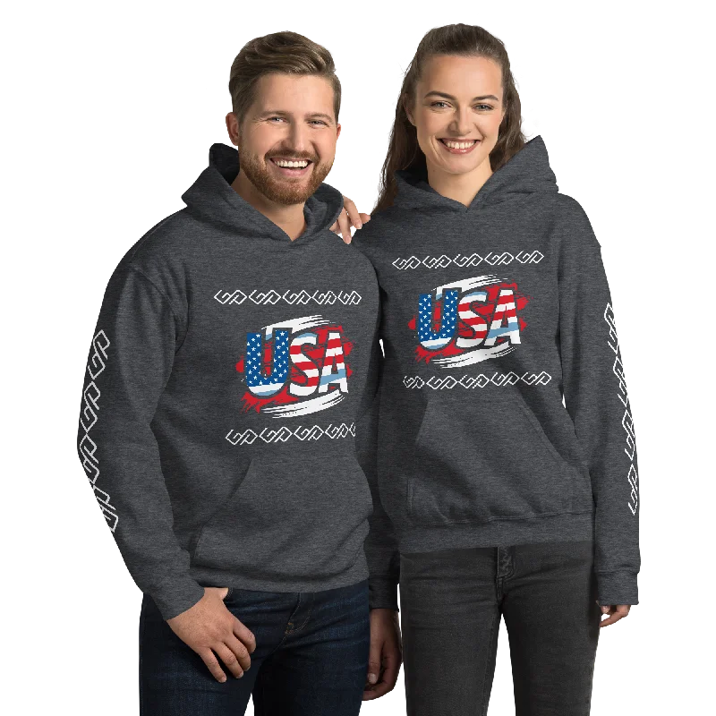 GYMPOLO Unisex CozyUSA Hoodie Hoodie with Snap Buttons Easy Quick