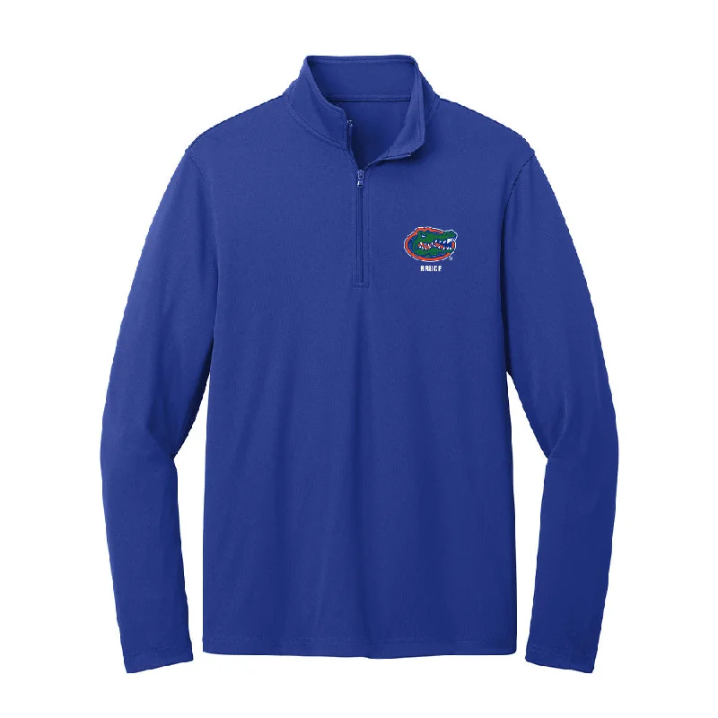 Florida - NCAA Women's Gymnastics : Lily Bruce - Lightweight Quarter Zip Jacket Fleece Fabric Down Fabric Feather Fabric Florida - NCAA Women's Gymnastics : Lily Bruce - Lightweight Quarter Zip Jacket Fleece Fabric Down Fabric Feather Fabric