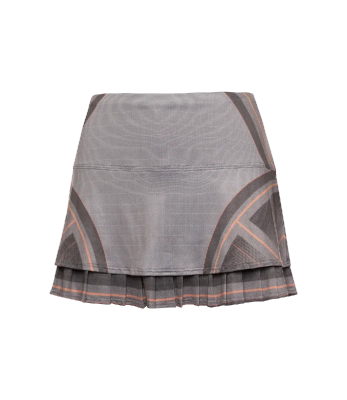 196043-025 | PLEAT SKIRT-12" | ASPHALT pleated skirt texture
